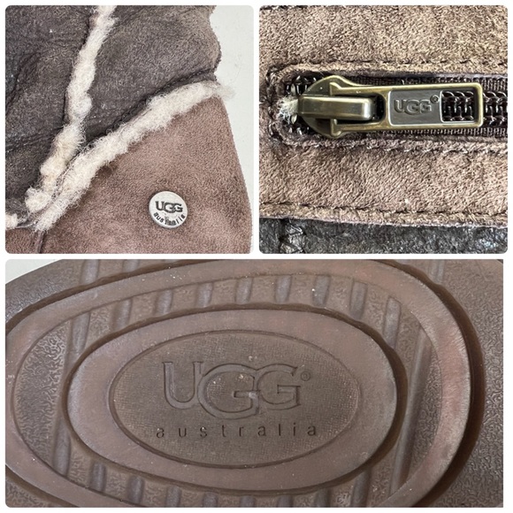 UGG Upper Leather & Genuine Sheep Skin Over The Knee Women Boot - Picture 12 of 12